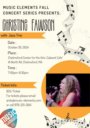 Christine Fawson with Jazz Trio 10/26/24